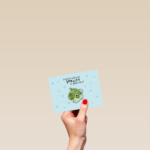 geboorte felicitatie kaart zoon