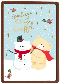 kerstkaart forever friends een lieve kerst knuffel