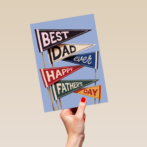 Best dad ever happy fathers day flags