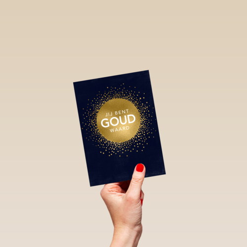 vaderdag kaart stijlvol jij bent goud waard