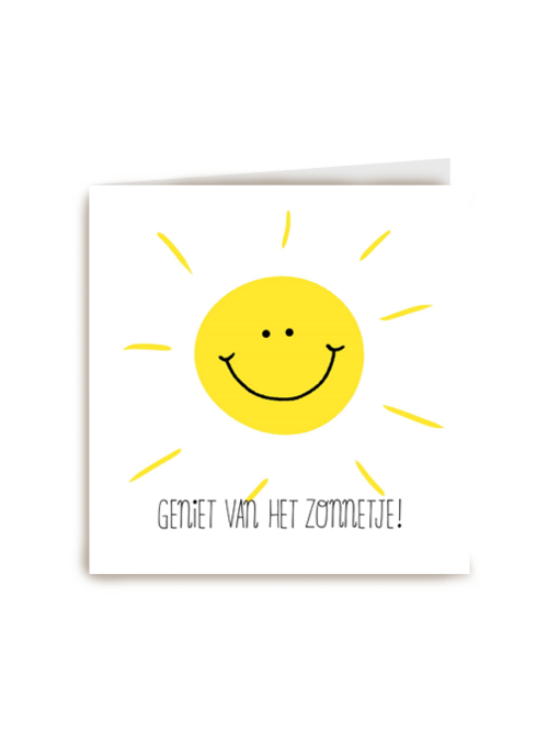 geniet van het zonnetje