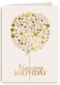 Gouden boom met Happy Birthday