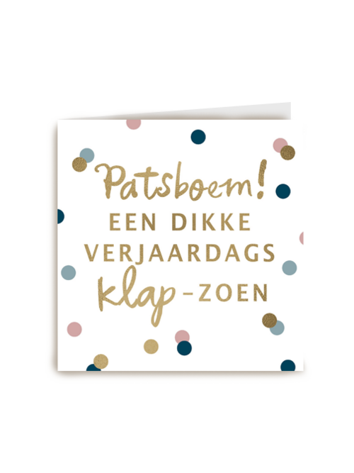 monmon kaart patsboem een dikke verjaardags klap zoen