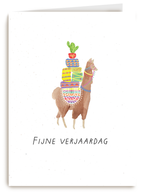 Verjaardagskaart Hallmark | Lama Verjaardagskaart Fijne Verjaardag