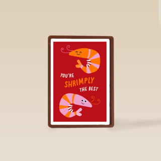 Compliment kaart you are shrimply the best