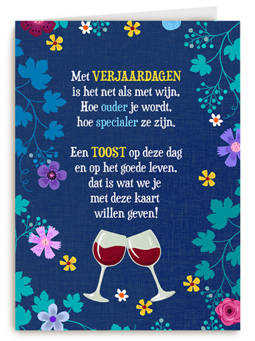Verjaardagskaart Hallmark | Verjaardagskaart Het Is Net Als Met Wijn