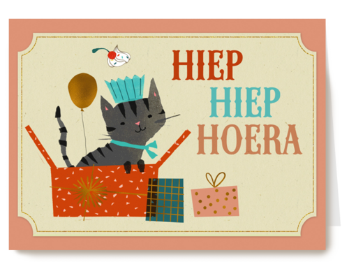 hiep hiep hoera van deze kat