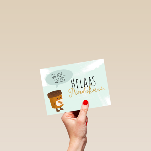 Helaas pindakaas gezakt