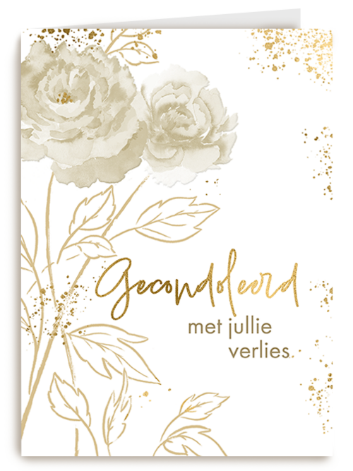 Kaart Hallmark | Condoleance Kaarten Herinnering | Condoleance Rozen Wit