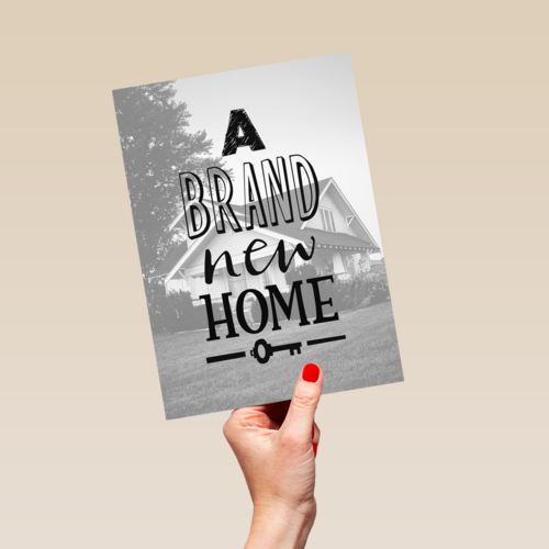 nieuwe woning fotokaart a brand new home