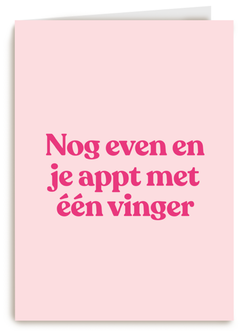 Verjaardagskaart Hallmark | Verjaardagkaart Andc Nog Even En Je Appt Met 1 Vinger