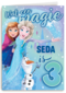 Wat een magie verjaardagskaart Frozen