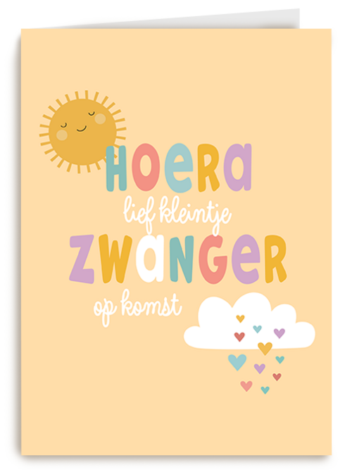 Kaart Hallmark | Zwangerschap felicitatie | Zwangerschap Lief Kleintje Op Komst