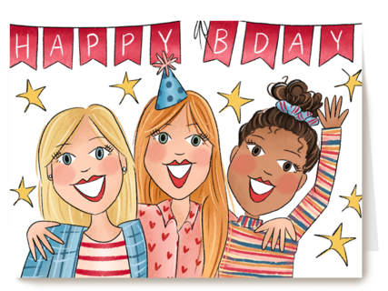 verjaardagskaart tiener happy bday matia studio