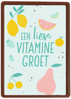 Beterschapskaart een lieve vitaminegroet