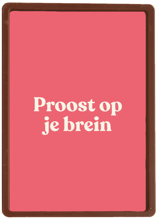 Chocolade Kaart Diploma | Hallmark | Chocolade Kaart Hallmark | Diploma | Geslaagd Kaart Proost Op Je Brein