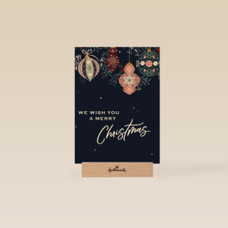 Kerstornamenten Wish you merry xmas