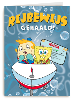 Spongebob Rijbewijs gehaald