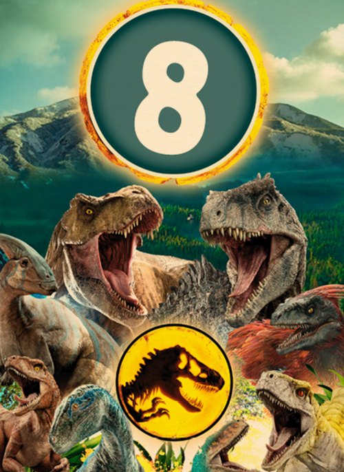 Dino verjaardagskaart Jurassic World