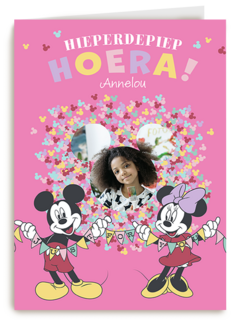 Minnie Mouse Hieperdepiep fotokaart