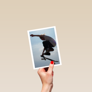 dubbele fotokaart een foto lang