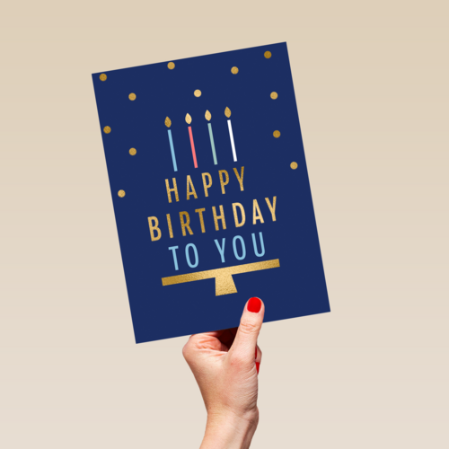 verjaardag kaart man stijlvol happy birthday to you