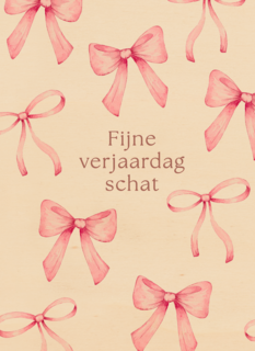 Fijne verjaardag schat strikjes