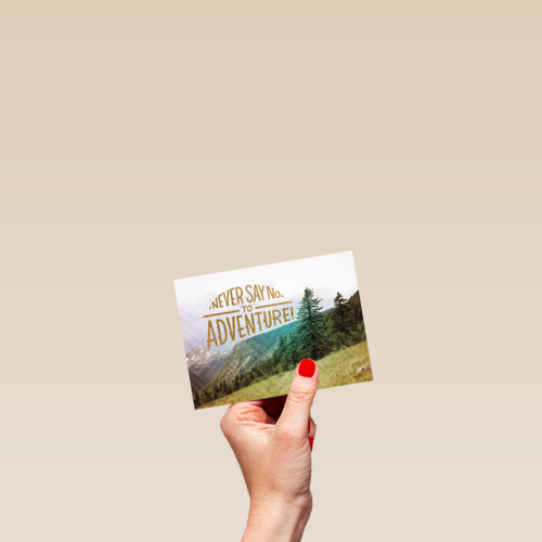 never say no to adventure