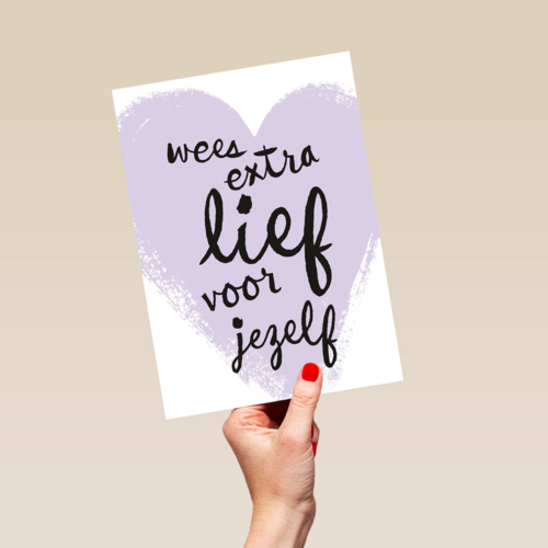 sterktekaart wees extra lief voor jezelf