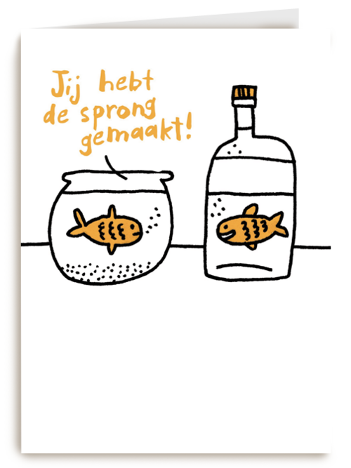 je hebt de sprong gemaakt