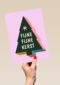 Kerstkaart fijne fijne kerst