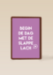 sporta op kamp kaart begin de dag met de slappe lach