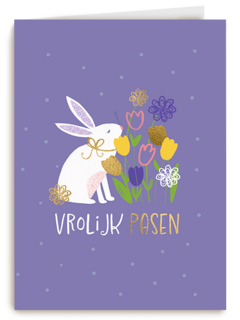 Pasen Konijn eieren paars