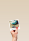 polaroid kaart pas getrouwd