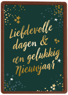 Liefdevolle dagen en een gelukkig nieuwjaar