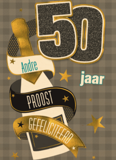 verjaardag leeftijden fles 50 jaar
