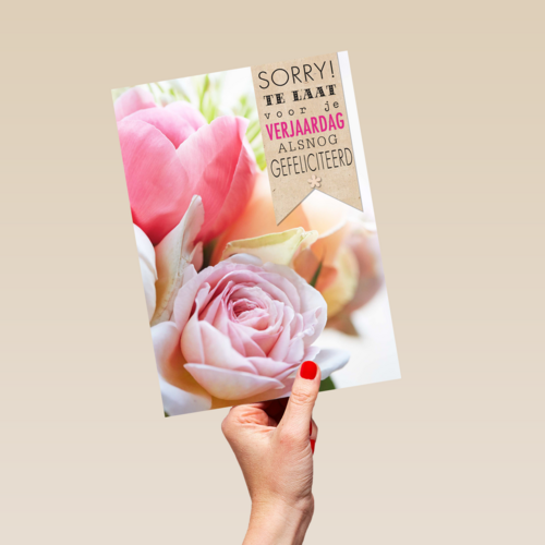 bloemen sorry te laat