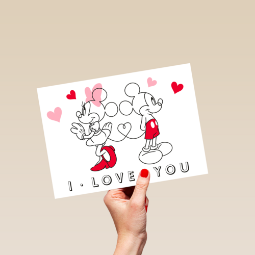 Mickey Minnie I love you