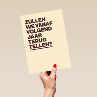 verjaardagskaart vrouw man grappig terugtellen