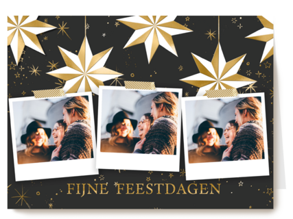 Fijne feestdagen zakelijk fotokaart