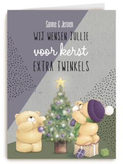 kerstkaart wij wensen jullie voor kerst extra twinkels