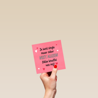 Je bent single maar zeker niet alleen