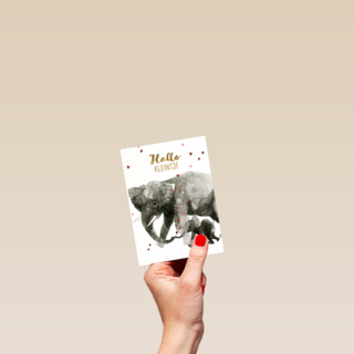 Geboortefelicitatie olifant hallo kleintje