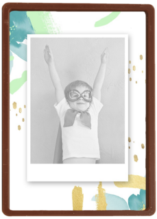 fotokaart splash jongen