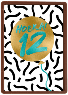 Verjaardagskaart Hoera 12 jongen