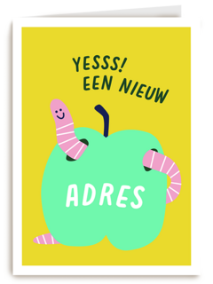 Nieuwe woning kaart yes een nieuw adres