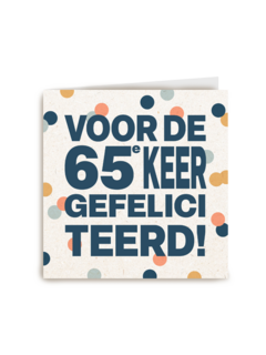 Voor de 65e keer gefeliciteerd