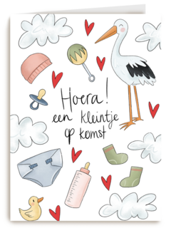 felicitatiekaart zwangerschap