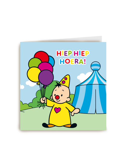 Bumba verjaardagskaart hiep hiep hoera