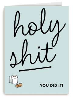 compliment kaart holy shit you did it